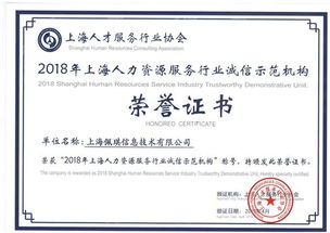 佩琪集团蝉联上海人力资源服务行业诚信示范机构称号